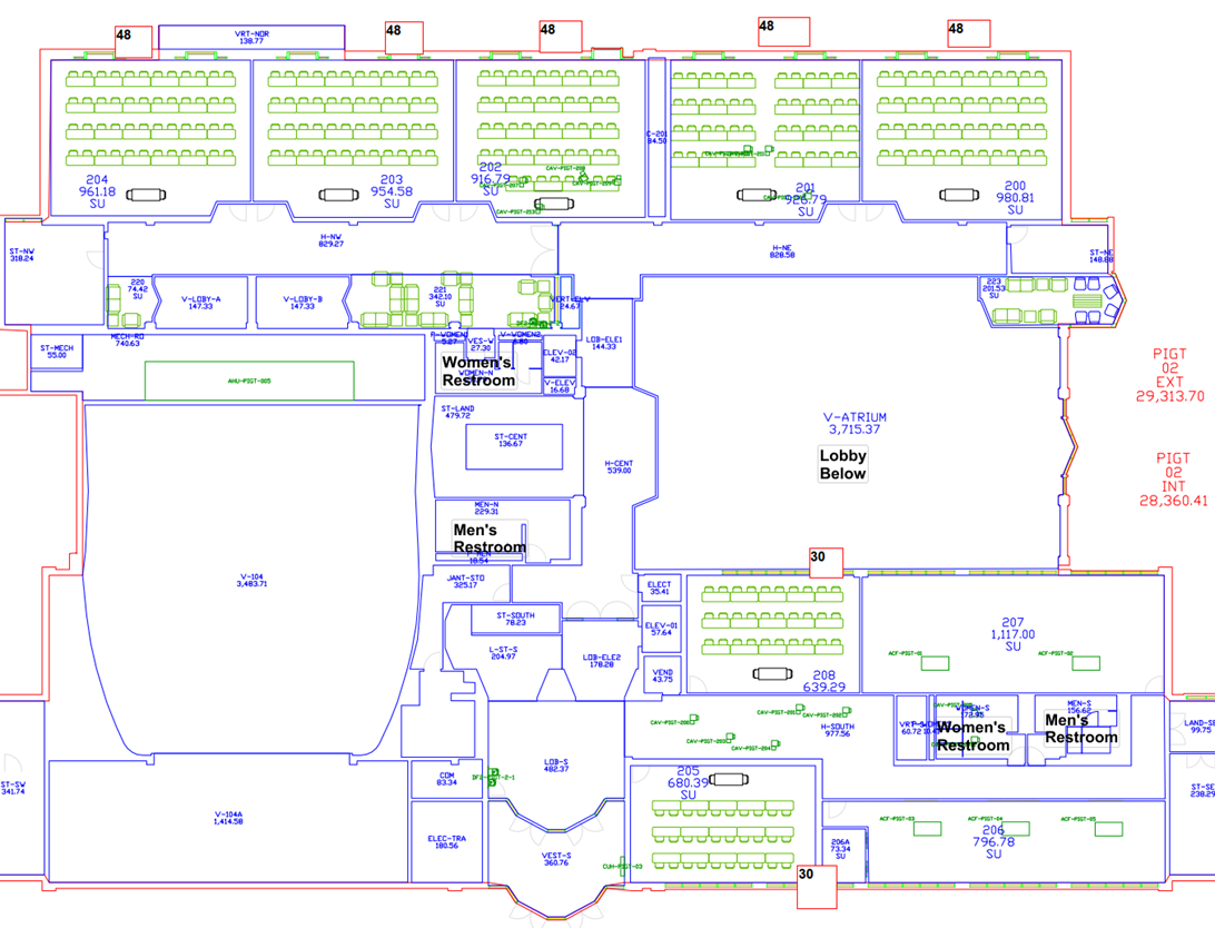 A blueprint of a building
Description automatically generated