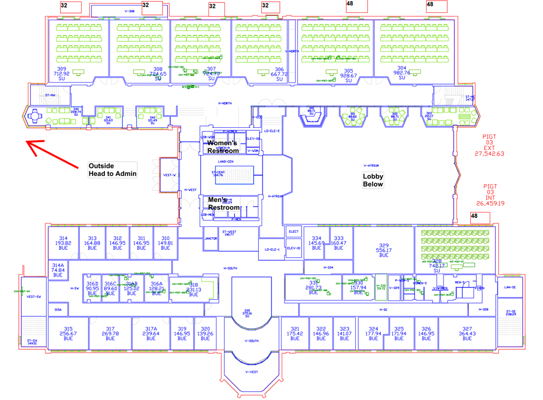 A blueprint of a building
Description automatically generated