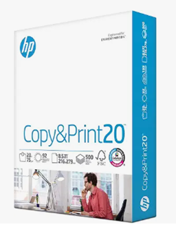 A white box with a person talking on the phone
Description automatically generated