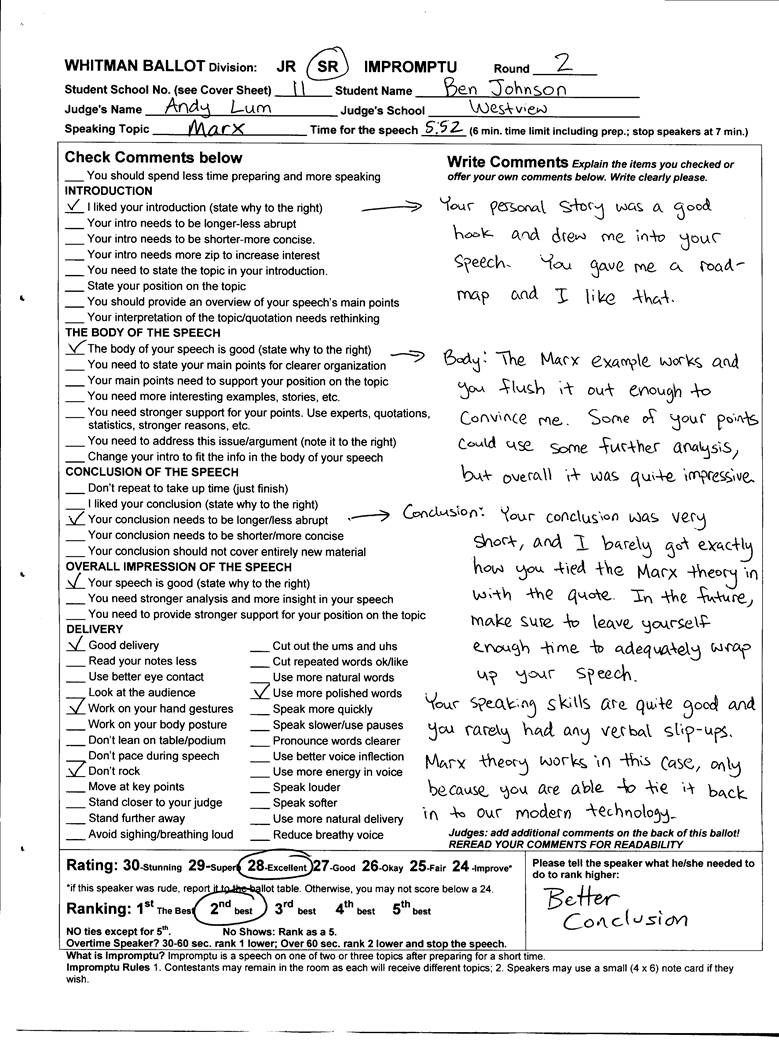 Description: Sample Ballot - Impromptu