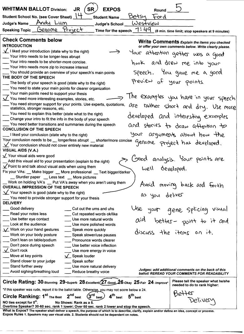 Description: Sample Ballot - Expos